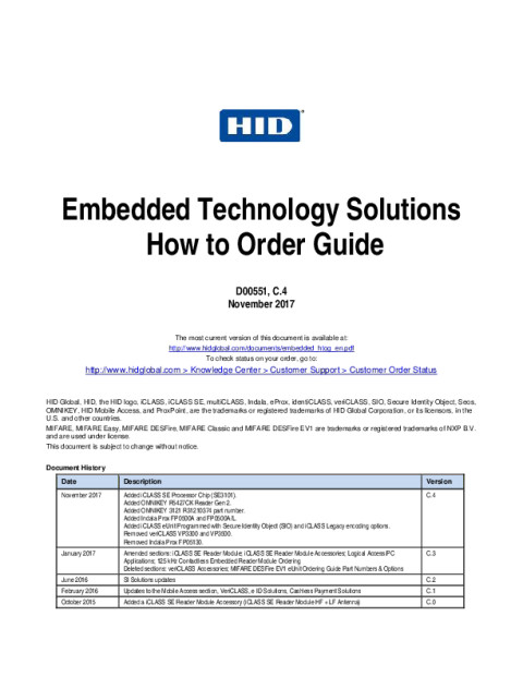 Embedded Technology Solutions How to Order Guide