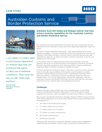 Australian Customs and Border Protection Services Case Study
