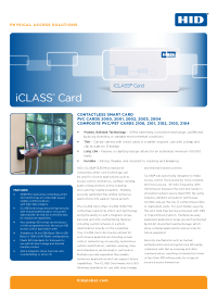 iCLASS Card Datasheet